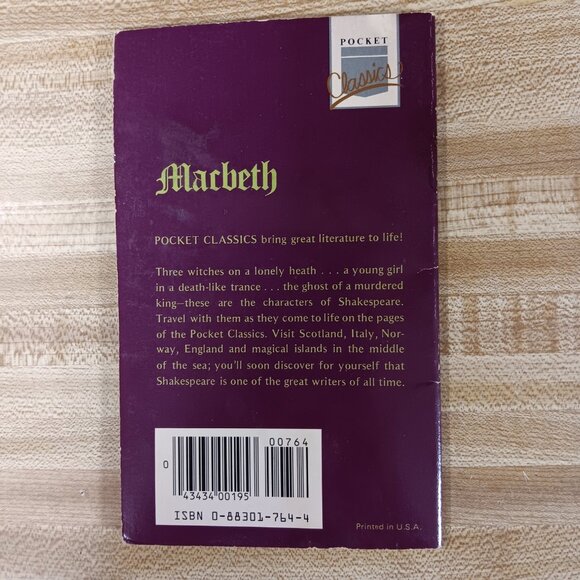 Macbeth William Shakespeare 1984 B&W Pocket Classics Comic Paperback Vintage 80s - Picture 2 of 6